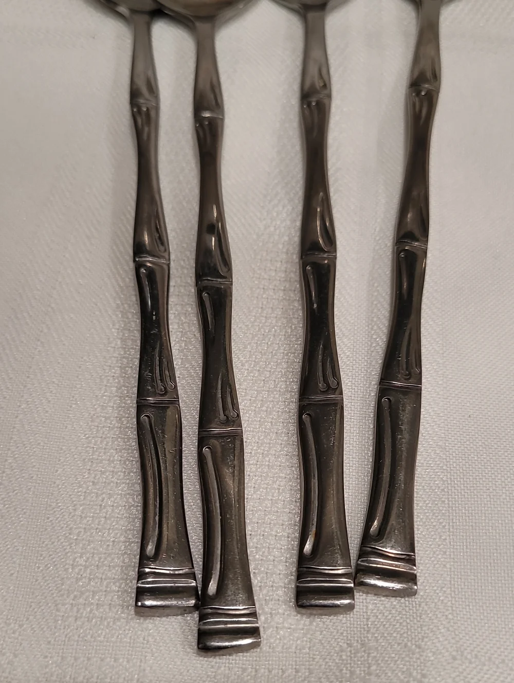 Vintage Flatware Bamboo Style Iced Tea Spoons 4